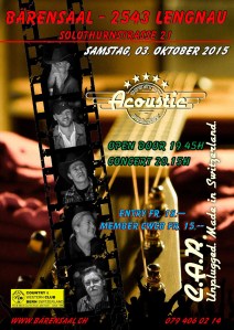 The C.A.P. im Bärensaal, Lengnau - 03-Oct-2015